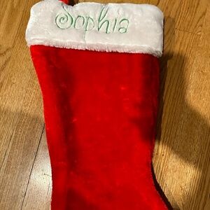 Sophia Embroidered Jumbo Stocking